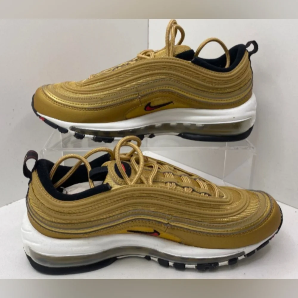 Nike Air Max 97 Correlate Metallic Gold Sneakers Women's 8 Size NIB MSRP $185 - Picture 1 of 9